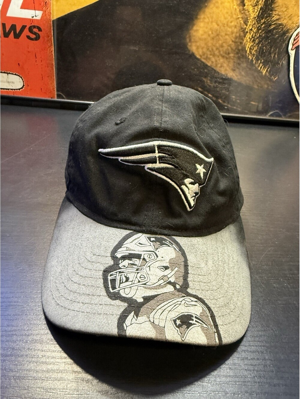 New England Patriots New Era 9TWENTY Hat Player Graphic Brim Adjustable
